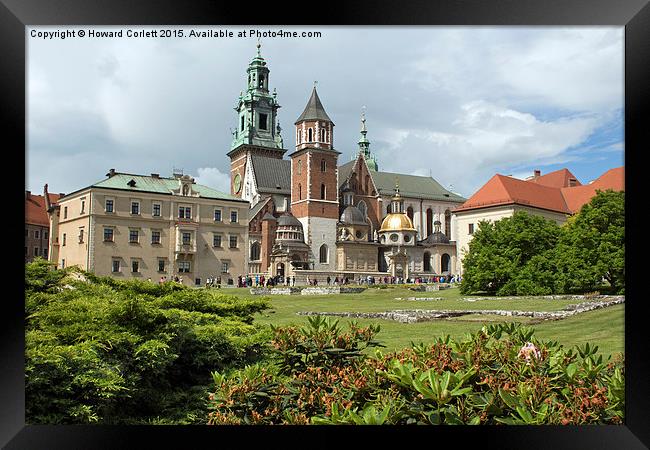 Wawel Castle Cracow Framed Print by Howard Corlett