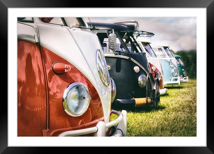  VW Buses Framed Mounted Print by Jason Green