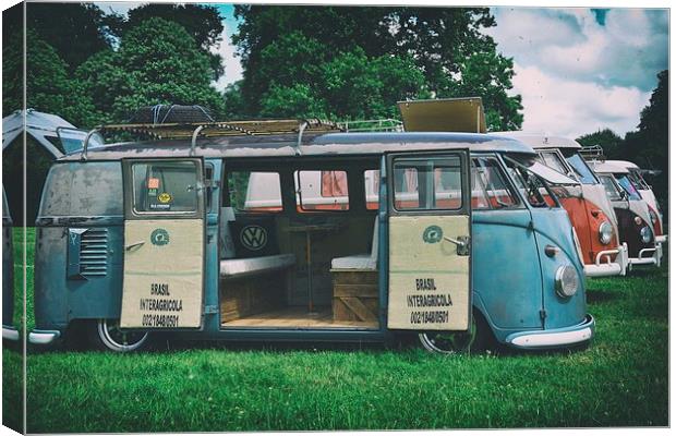 VW Bus Collection Canvas Print by Jason Green
