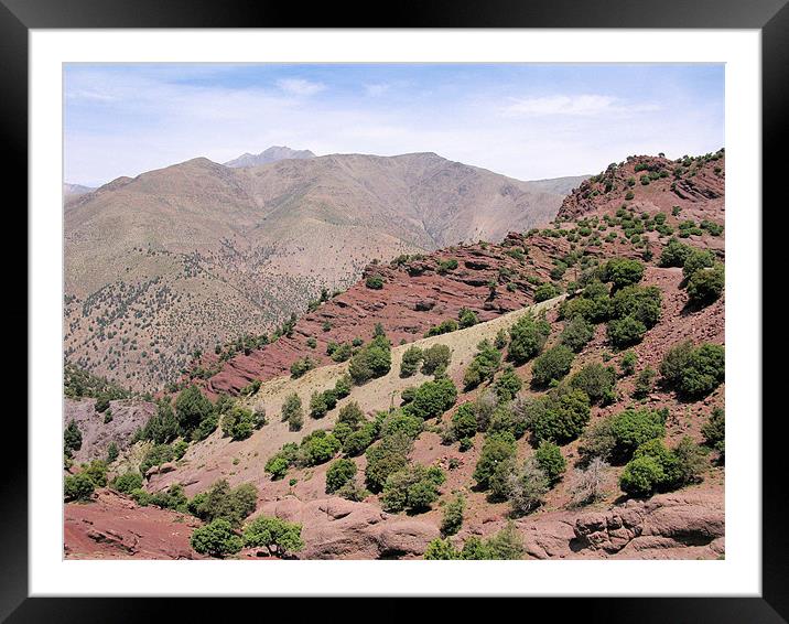 Atlas Mountains 2 Framed Mounted Print by Ruth Hallam