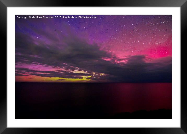 Aurora  australis the southern lights Framed Mounted Print by Matthew Burniston