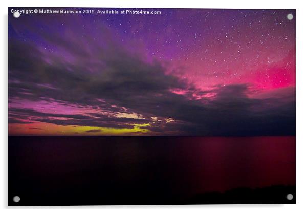 Aurora  australis the southern lights Acrylic by Matthew Burniston
