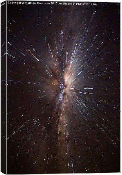  The Milky Way  Canvas Print by Matthew Burniston