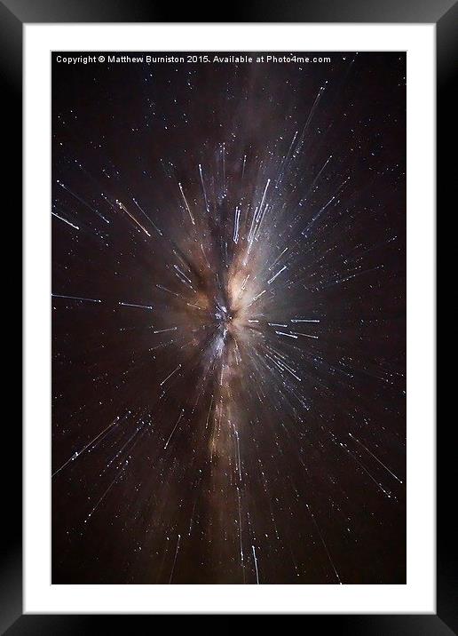  The Milky Way  Framed Mounted Print by Matthew Burniston