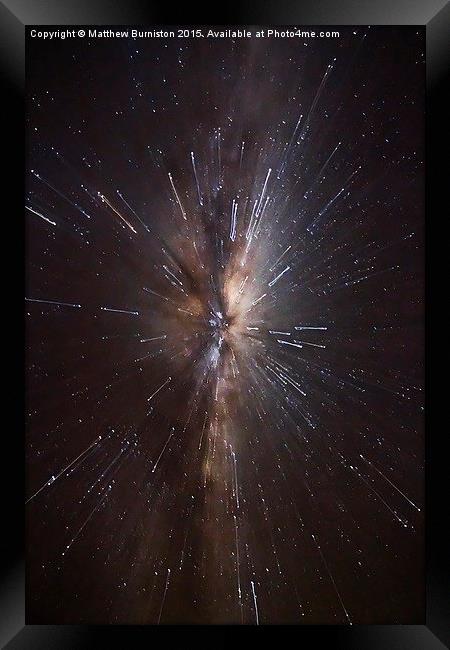  The Milky Way  Framed Print by Matthew Burniston