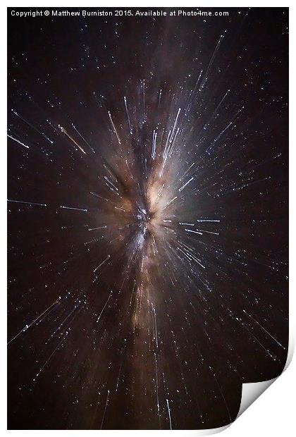  The Milky Way  Print by Matthew Burniston