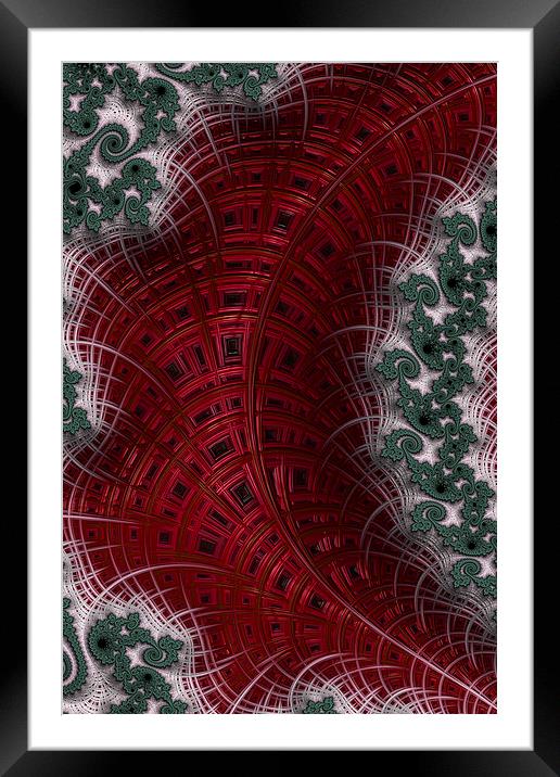 Red Rope Framed Mounted Print by Steve Purnell