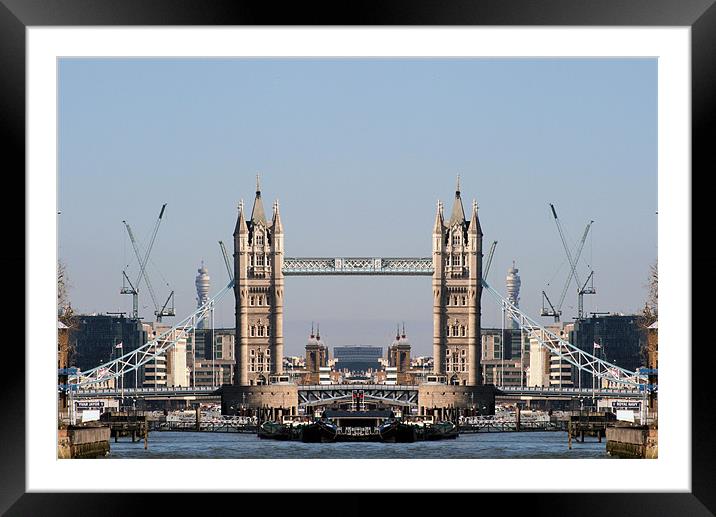 Tower Bridge Framed Mounted Print by Ruth Hallam
