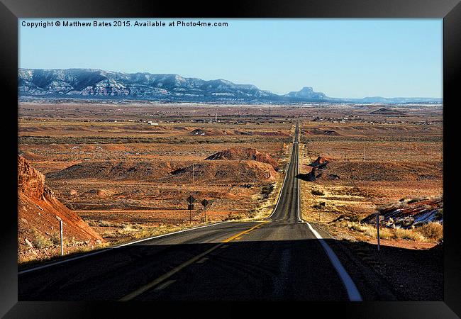 The open road Framed Print by Matthew Bates