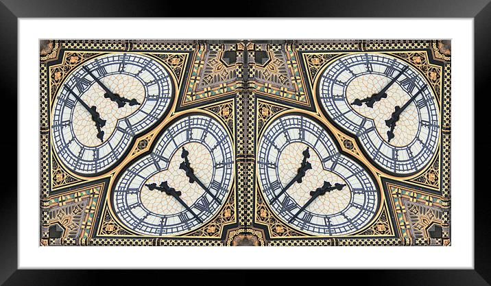Big Ben Abstract Framed Mounted Print by Ruth Hallam