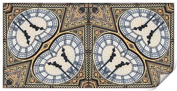 Big Ben Abstract Print by Ruth Hallam