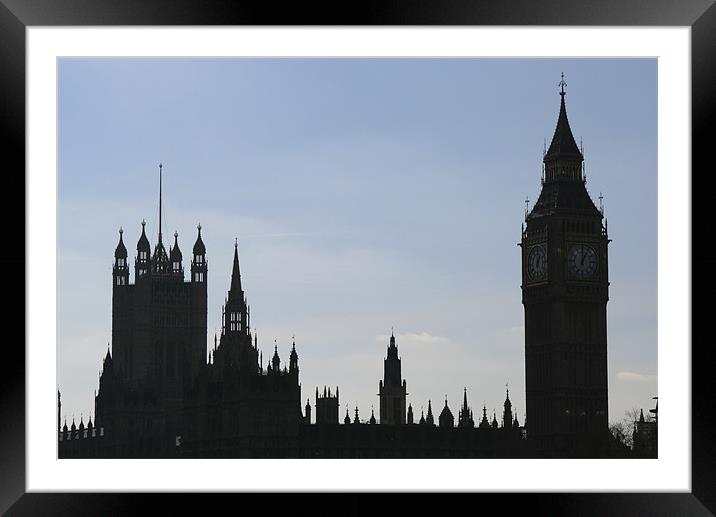 Houses of Parliament 1 Framed Mounted Print by Ruth Hallam