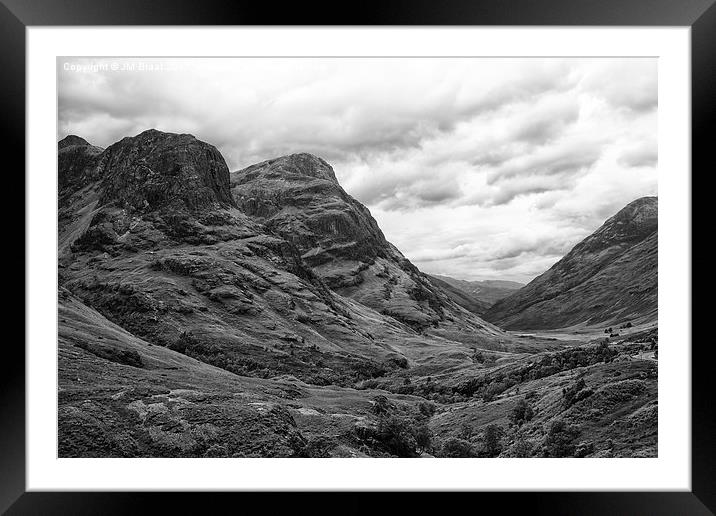 The Pass of GlenCoe  Framed Mounted Print by Jane Braat