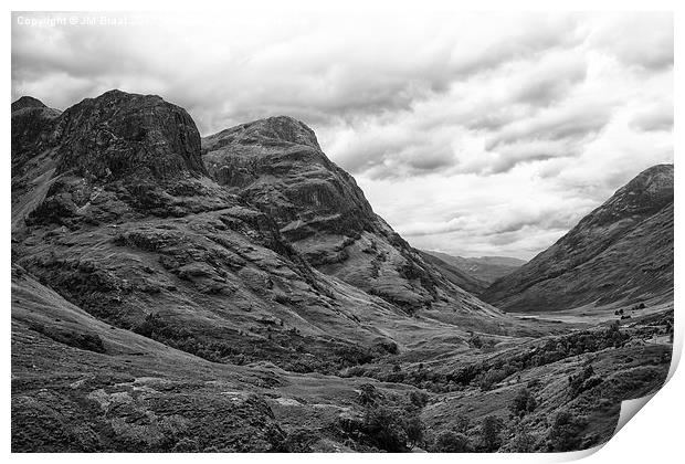 The Pass of GlenCoe  Print by Jane Braat