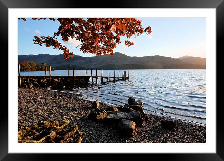  Derwent Water Cumbria Framed Mounted Print by Tony Bates
