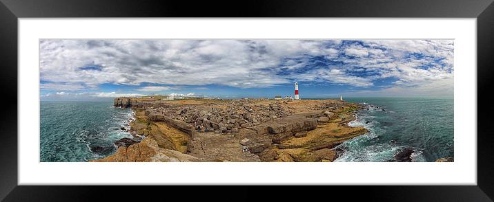  Pulpit Rock Panorama. Framed Mounted Print by Mark Godden
