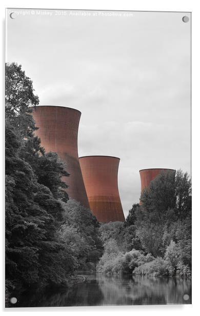 Ironbridge Power Station Acrylic by rawshutterbug 
