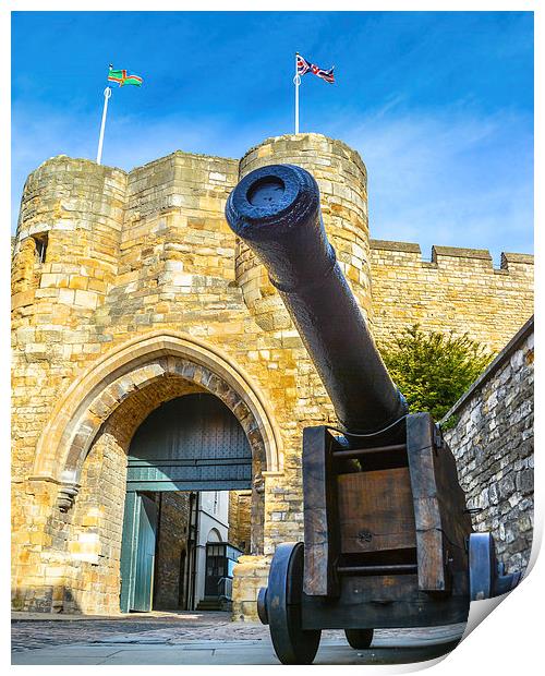  Lincoln Castle early morning Print by Andrew Scott