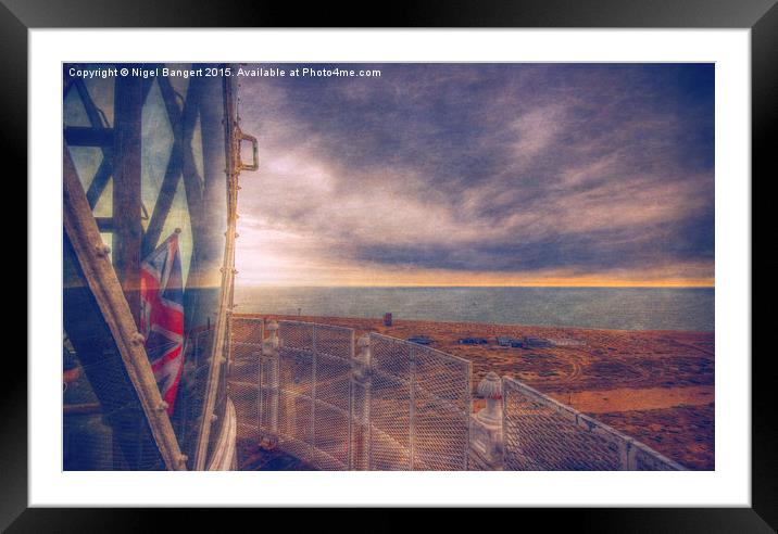  Dungeness Lighthouse Framed Mounted Print by Nigel Bangert