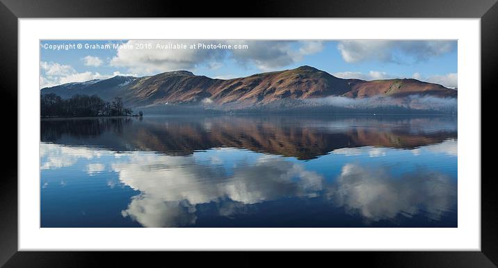 Derwentwater panorama Framed Mounted Print by Graham Moore