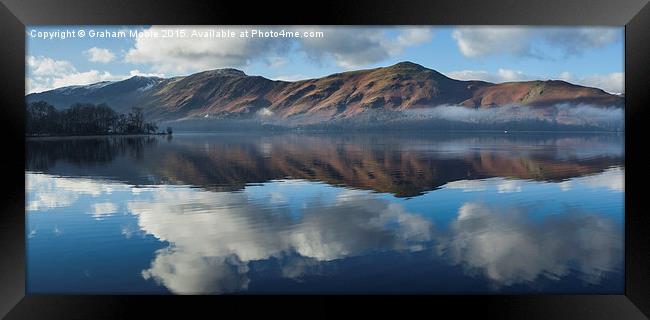Derwentwater panorama Framed Print by Graham Moore