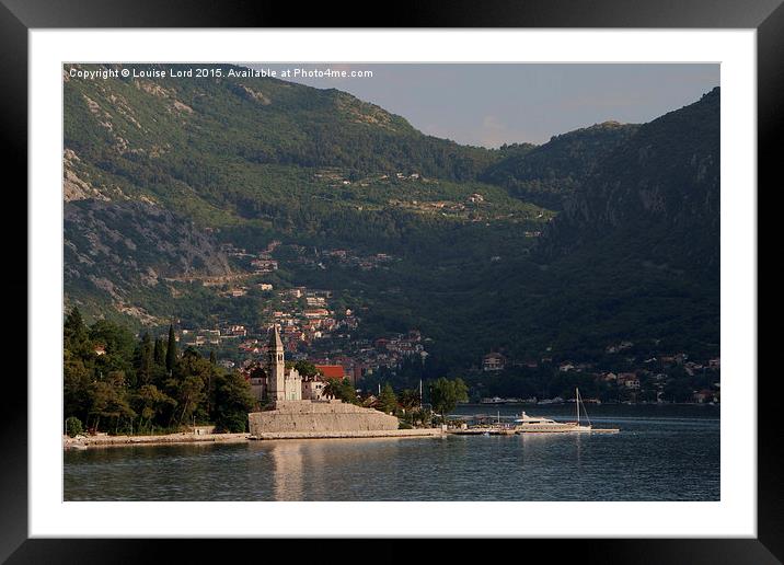  Kotor, Montenegro Framed Mounted Print by Louise Lord