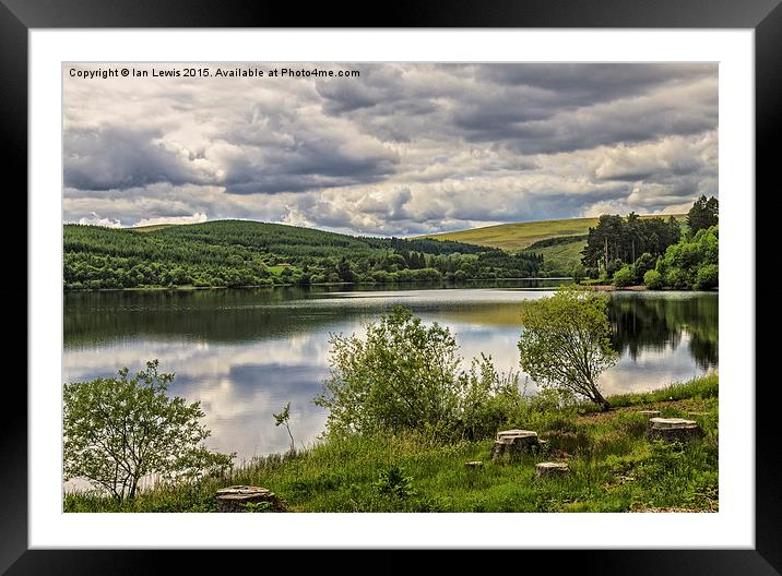  Pontsticill Reservoir Framed Mounted Print by Ian Lewis