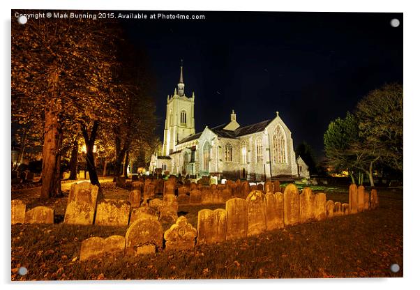 St Peter & St Paul Church Swaffham Acrylic by Mark Bunning