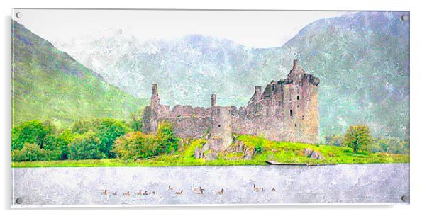  kilchurn castle  Acrylic by dale rys (LP)
