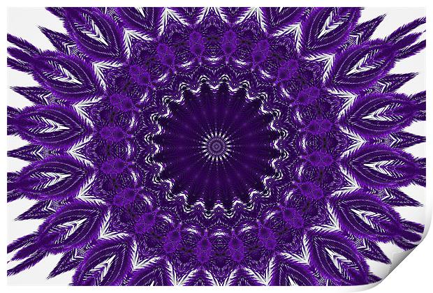 Purple abstract 2 Print by Ruth Hallam