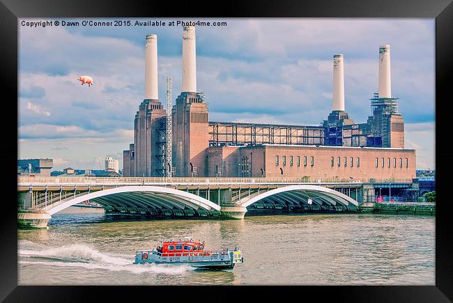  Pink Floyd Pig at Battersea Power Station Framed Print by Dawn O'Connor