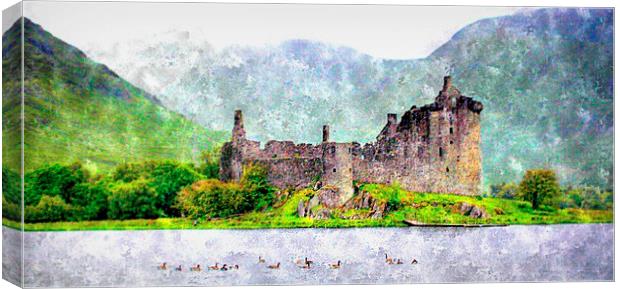 Majestic Kilchurn Castle in Scotland argyll and bu Canvas Print by dale rys (LP)