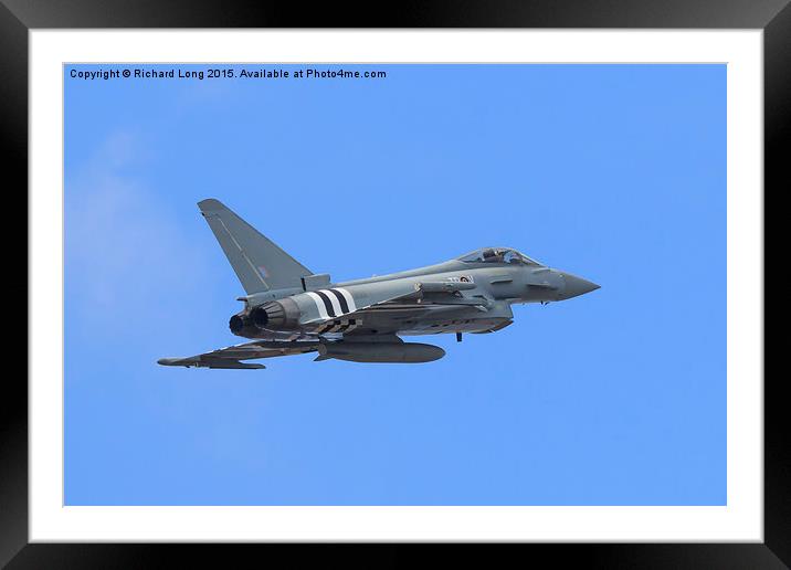  Eurofighter Typhoon Framed Mounted Print by Richard Long
