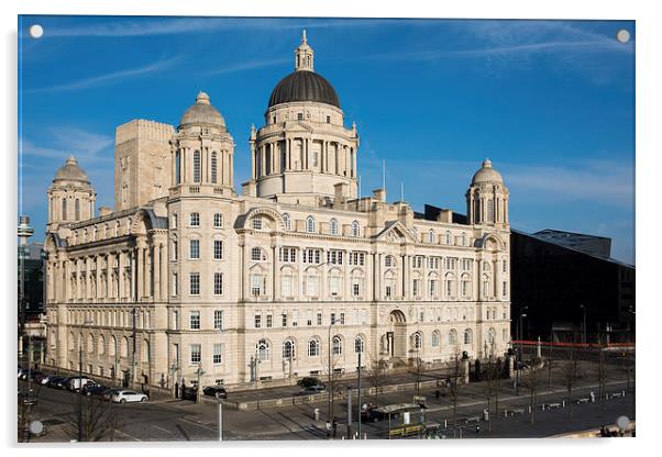  Port of Liverpool Building, Pier Head, Liverpool Acrylic by Dave Wood