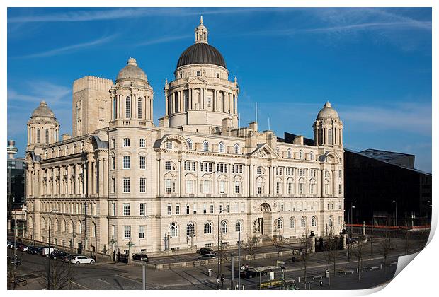  Port of Liverpool Building, Pier Head, Liverpool Print by Dave Wood