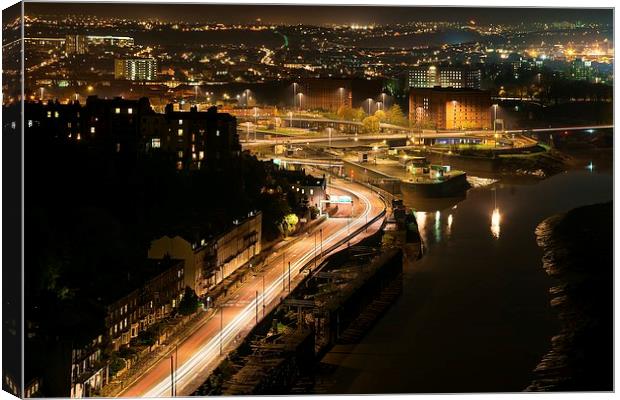  Bristol from the Clifton suspension bridge Canvas Print by Dean Merry