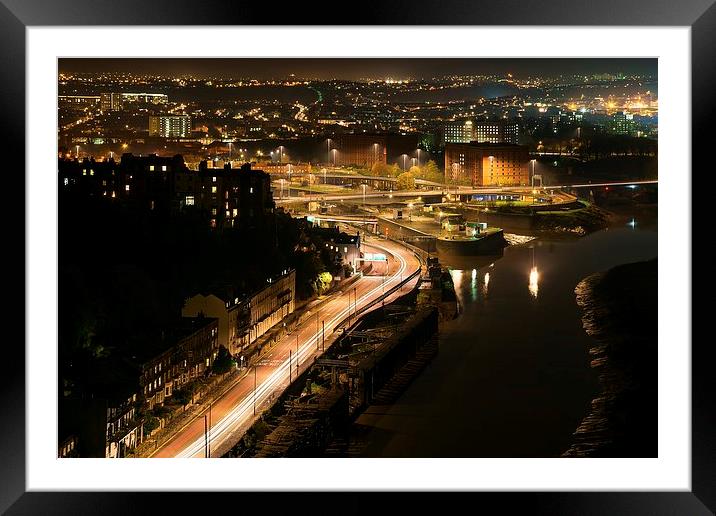  Bristol from the Clifton suspension bridge Framed Mounted Print by Dean Merry
