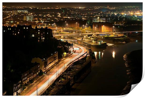  Bristol from the Clifton suspension bridge Print by Dean Merry