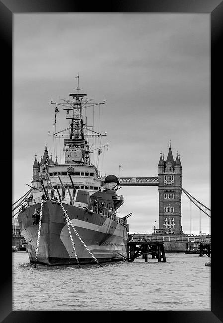  HMS Belfast Framed Print by Gary Schulze