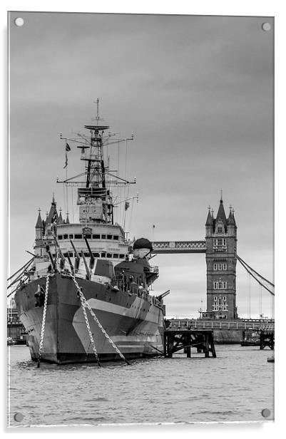  HMS Belfast Acrylic by Gary Schulze