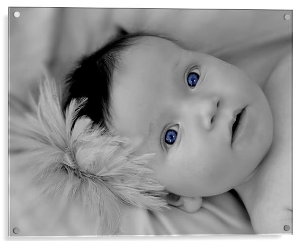  betty blue eyes Acrylic by sue davies