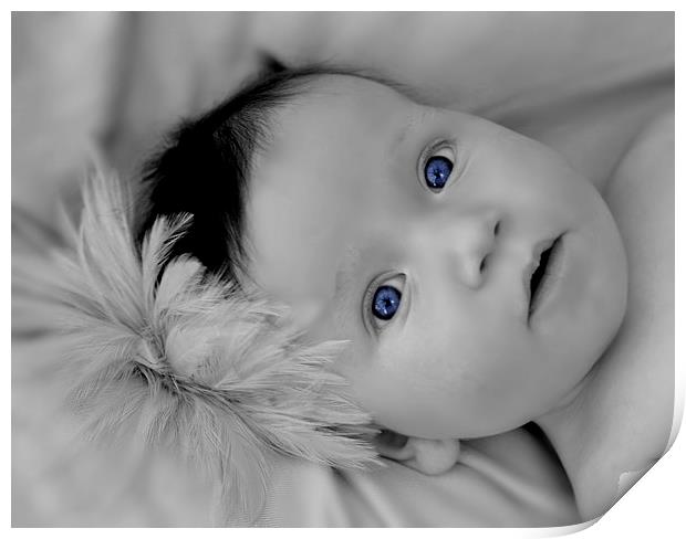  betty blue eyes Print by sue davies