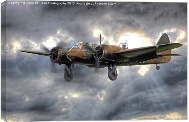  Bristol Blenheim On Finals - 2 Canvas Print by Colin Williams Photography