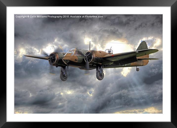  Bristol Blenheim On Finals - 2 Framed Mounted Print by Colin Williams Photography
