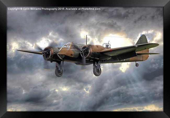  Bristol Blenheim On Finals - 2 Framed Print by Colin Williams Photography