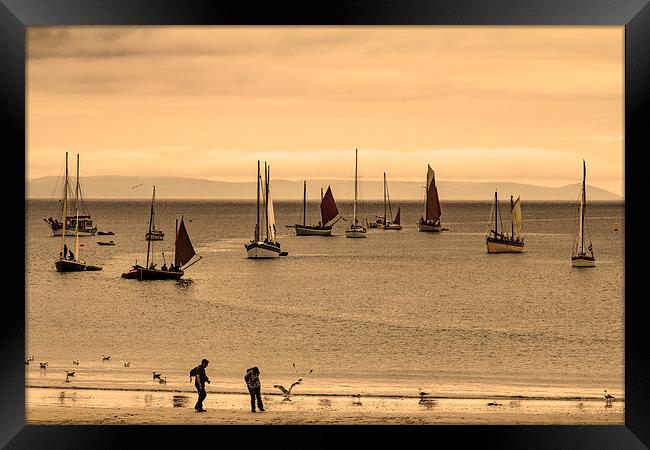  Waiting for the Tide at Looe Framed Print by Brian Roscorla