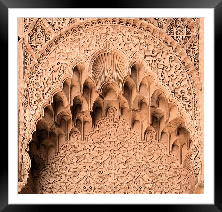 Stone carved arch Framed Mounted Print by Ruth Hallam