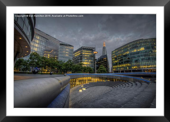  The Shard from City Hall Framed Mounted Print by Dan Hamilton