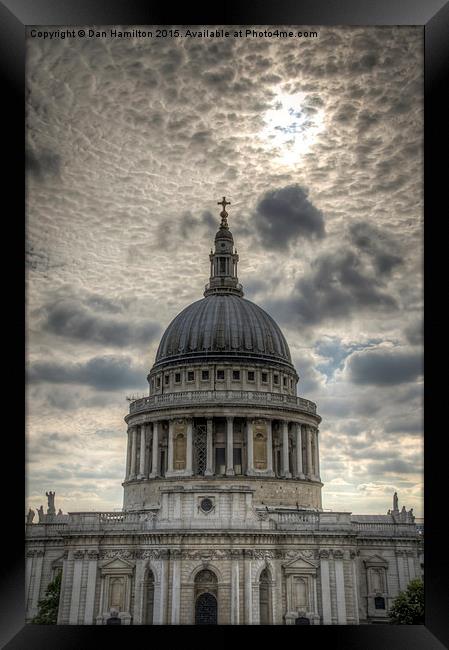  St Paul's Cathedral sunset in HDR Framed Print by Dan Hamilton