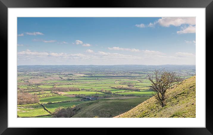  View from The South Downs Framed Mounted Print by Colin Evans